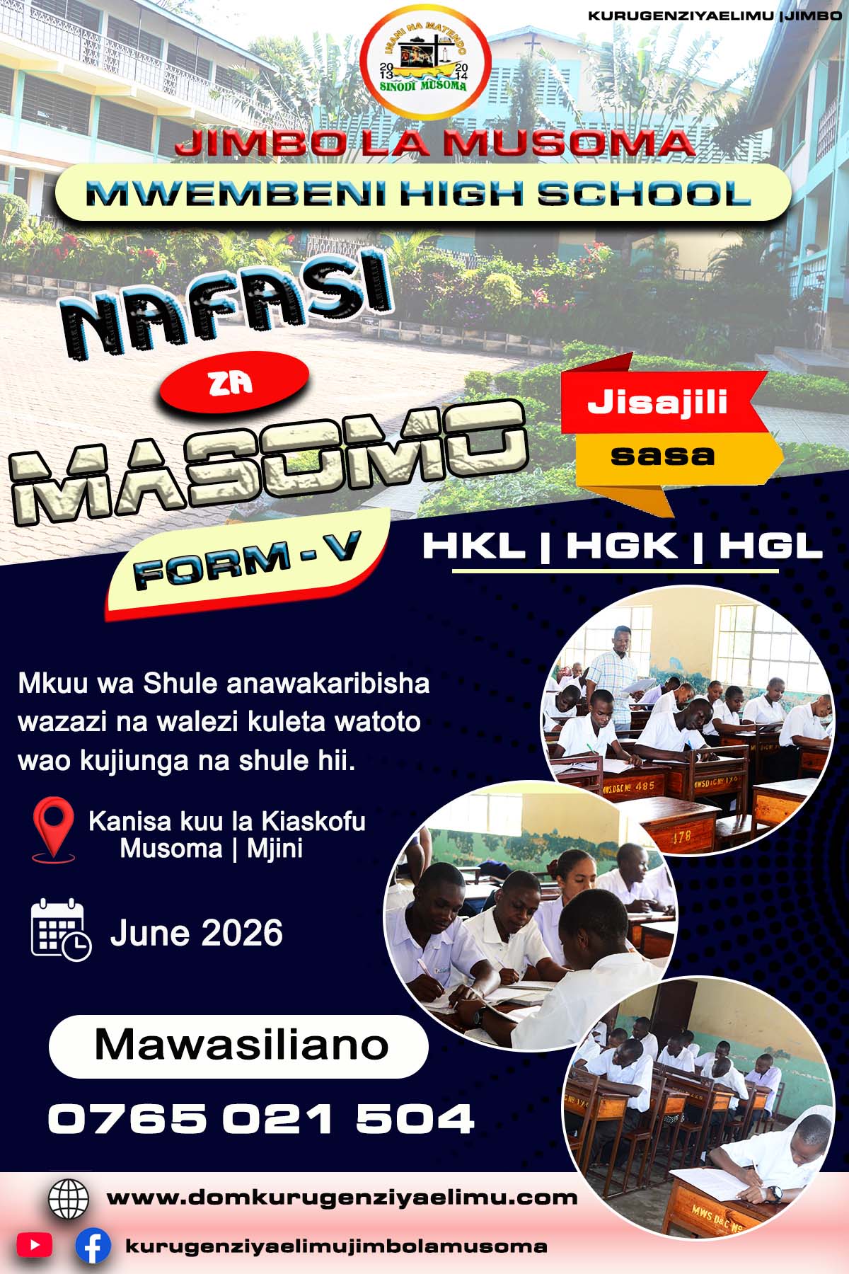 KUTOKA MWEMBENI HIGH SCHOOL - MUSOMA
