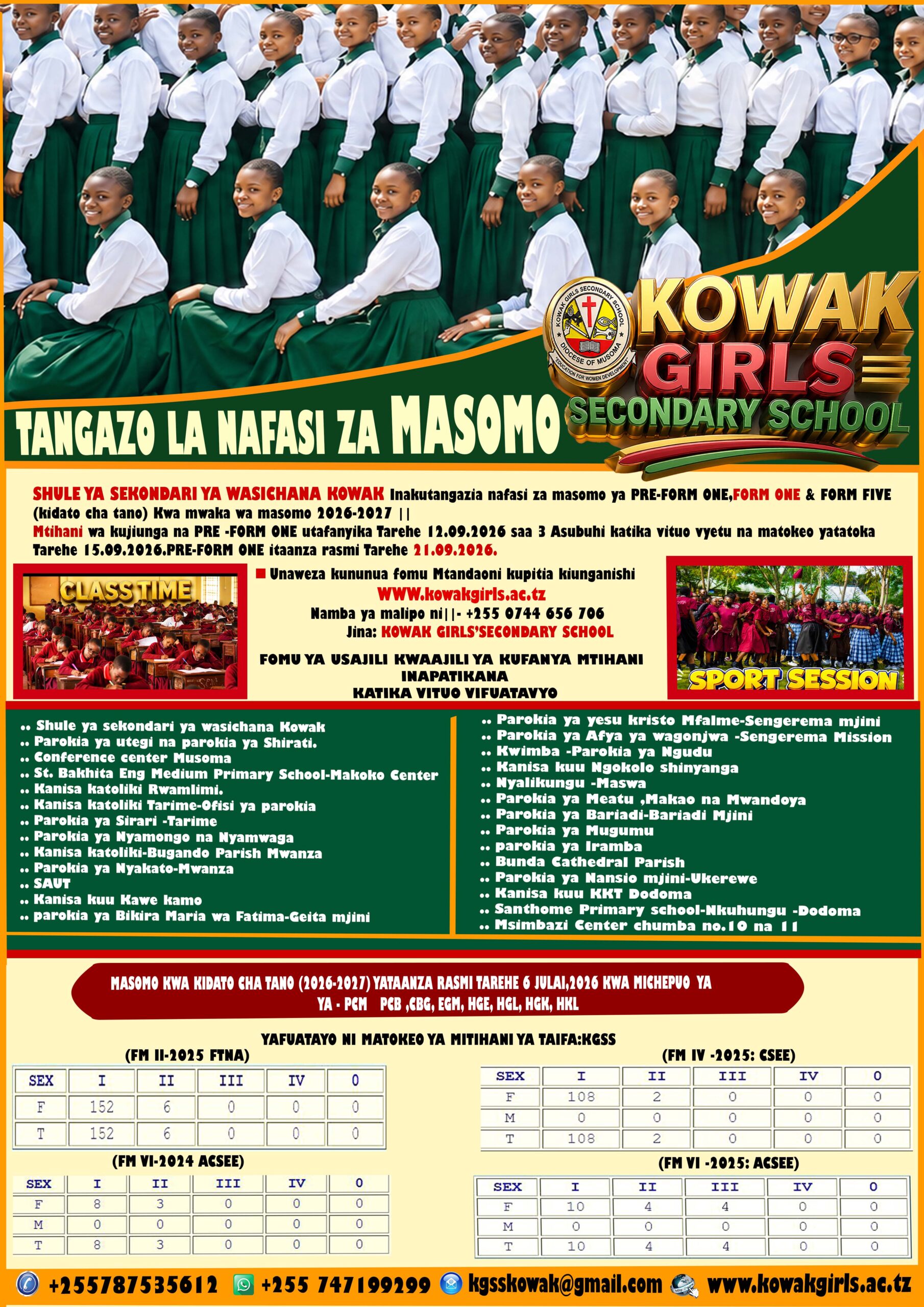 KUTOKA KOWAK GIRLS' SECONDARY SCHOOL - RORYA.