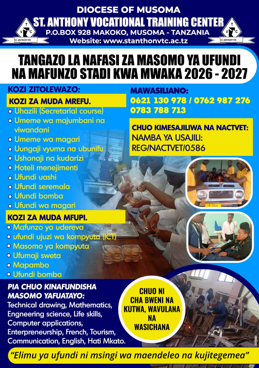 KUTOKA CHUO CHA UFUNDI STADI VTC-NYAMIONGO